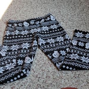 So girl's holiday leggings